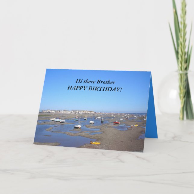 Carte Happy Birthday brother (Devant)