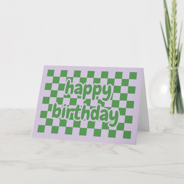 Carte Happy birthday card geometric (Devant)