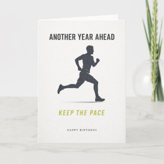 Carte happy birthday card runner