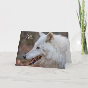Carte Happy Birthday Card Wolf
