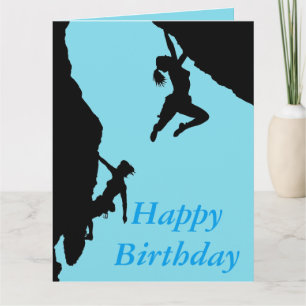 Carte Happy Birthday climbers card