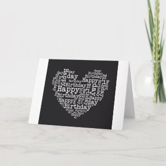 Carte Happy birthday design
