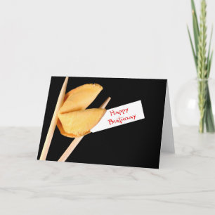 Carte Happy Birthday Fortune Cookie