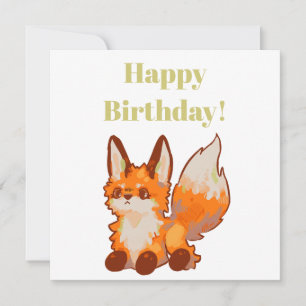 Carte Happy Birthday! Fox, vosje