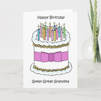 Carte Happy Birthday Great Great Grandma