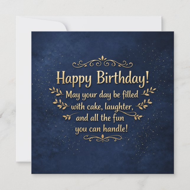Carte Happy Birthday Greeting Cards  (Devant)