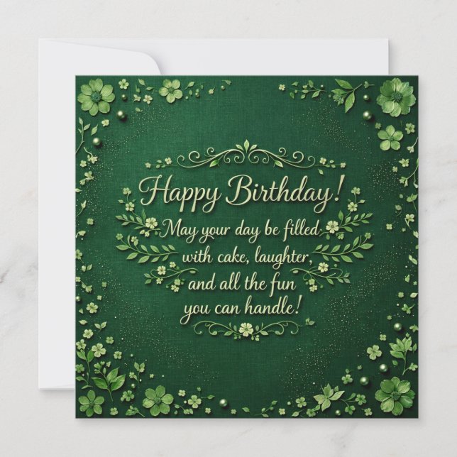 Carte Happy Birthday Greeting Cards  (Devant)
