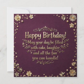 Carte Happy Birthday Greeting Cards 