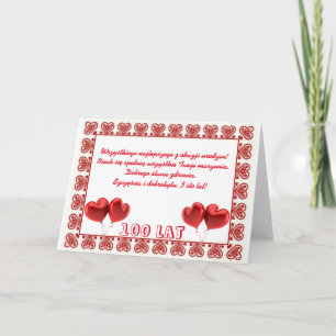 Carte Happy Birthday in Polish