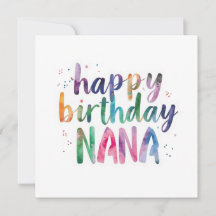 Happy Birthday Nana