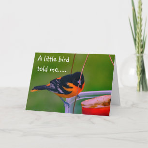 CARTE **HAPPY BIRTHDAY** SAYS BIRDIE