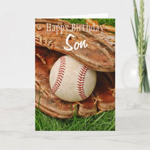 Carte Happy Birthday Son Baseball with Mitt