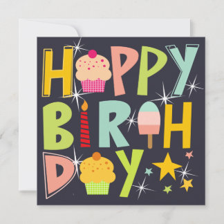 Carte happy birthday T-Shirt Trucker Hat Keychain Magnet