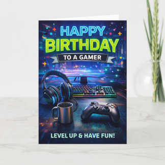 Carte Happy Birthday to a Gamer