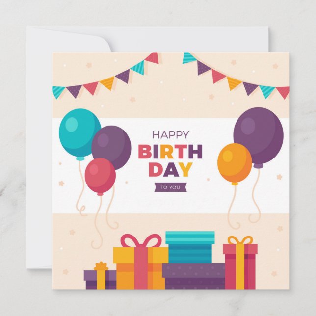 Carte Happy Birthday Tu le You (Devant)