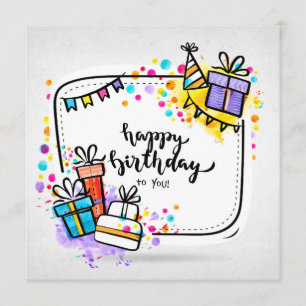 Carte Happy Birthday Tu le You