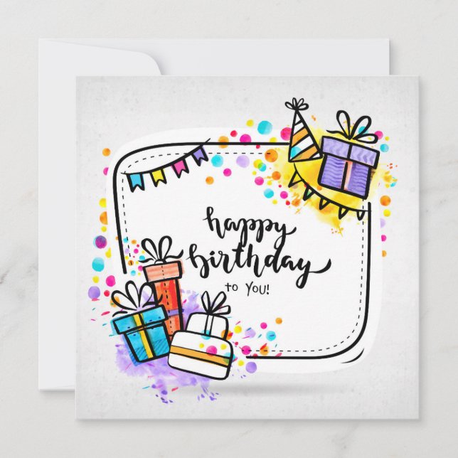 Carte Happy Birthday Tu le You (Devant)