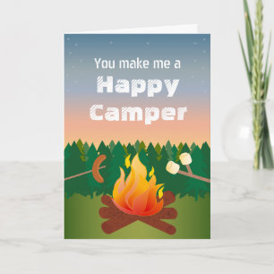 Carte Happy Camper Birthday