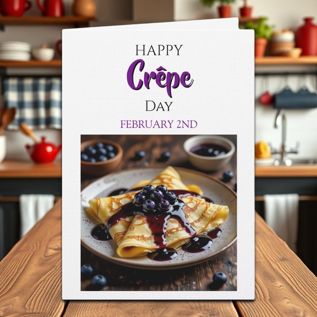 Carte Happy Crêpe Day | February 2nd (Créateur téléchargé)