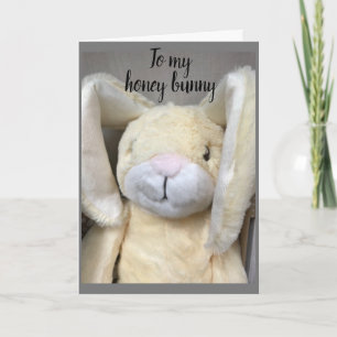 CARTE **HAPPY EASTER** À MON **HONEY BUNNY**