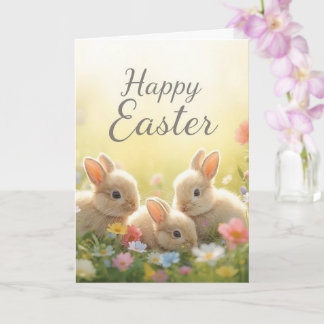 Carte Happy easter bunnies