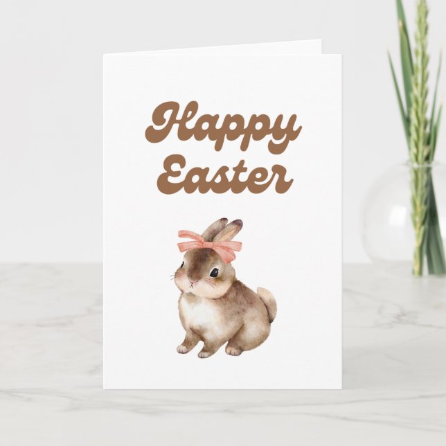 Carte Happy Easter Bunny Greeting Card (Devant)