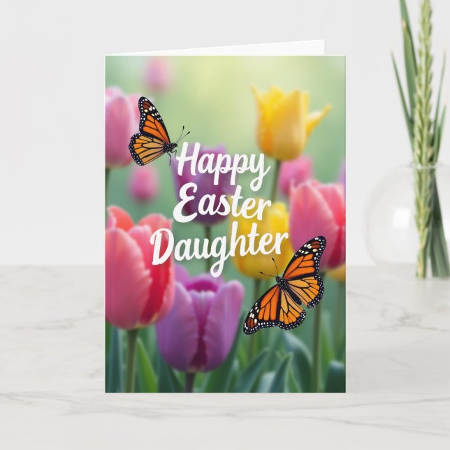 Carte Happy Easter Daughter Art Card (Devant)