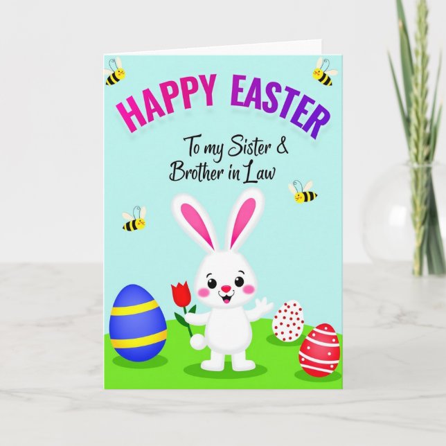 Carte Happy Easter Family Card (Devant)