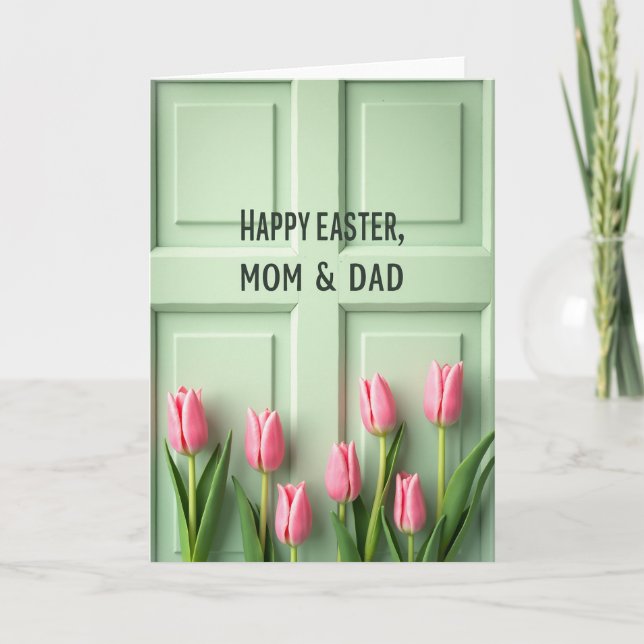 Carte Happy Easter Parents Spring Card (Devant)
