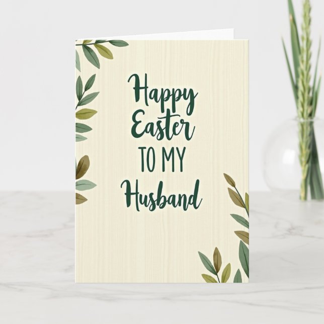 Carte Happy Easter To My Husband Card (Devant)