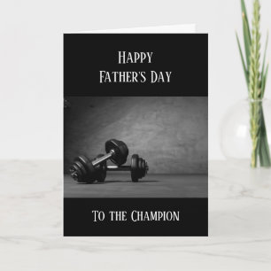 Carte Happy Fête des pères Poids Lifting Fitness