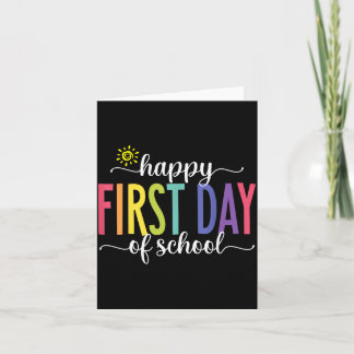 Carte Happy First Day of School Teacher Kids Back to