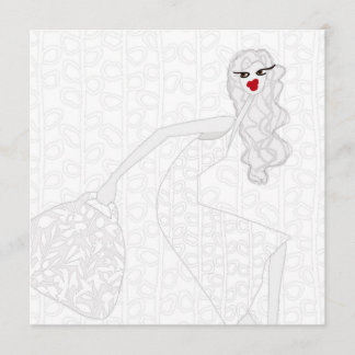 Carte Happy Girl Dancing Coloring Card