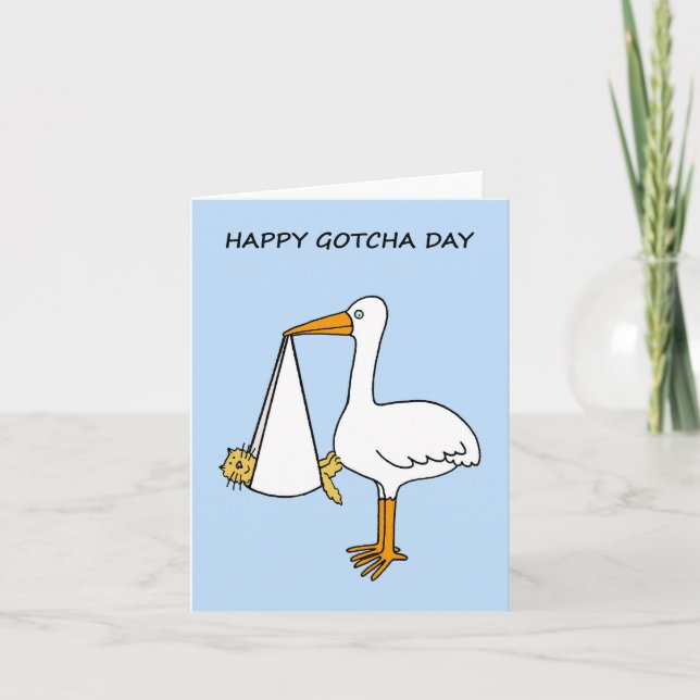 Carte Happy Gotcha Day Chat (Devant)