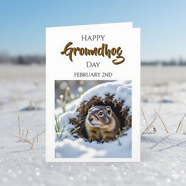 Carte Happy Ground Hog Day! February 2nd (Créateur téléchargé)