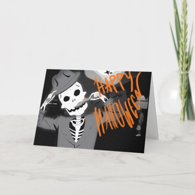 Carte Happy Halloween Holiday Card (Devant)