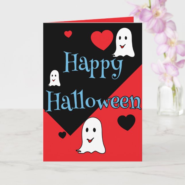 Carte Happy Halloween idées cadeau de bienvenue (Orchidée)