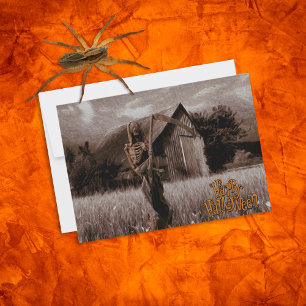 Carte Happy Halloween Scary Skeleton Reaper