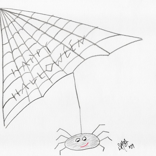 Carte Happy Halloween - Spider Card (Créateur téléchargé)