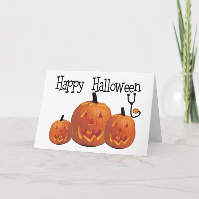 Carte Happy Halloween T-shirts MÉDICALES (Devant)