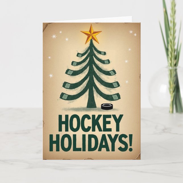 Carte Happy Hockey Holidays (Devant)