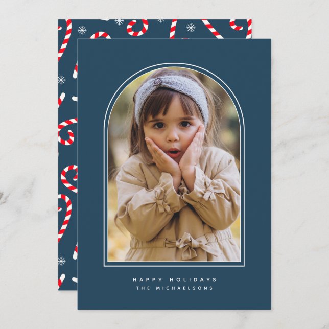 Carte HAPPY HOLIDAYS ARCH Add Your (Devant / Derrière)