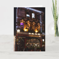 Happy Holidays London UK Christmas Lights Pub