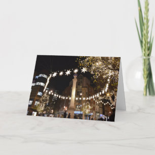 Carte Happy Holidays Londres Royaume-Uni Noël Festive Sa