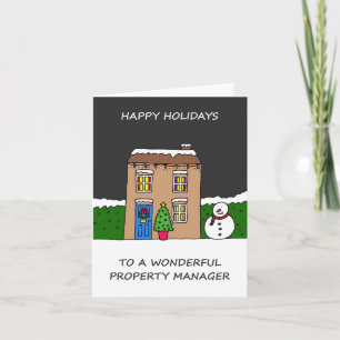 Carte Happy Holidays to Property Manager