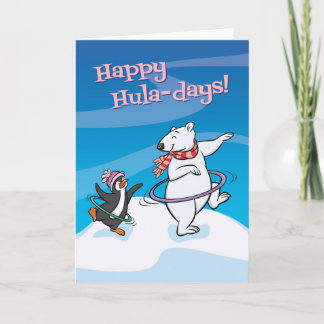Carte Happy Hula-Days (Blank Inside) Card