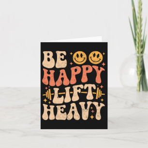 Carte Happy Lift Lourd Gym Gym Poids Vintag