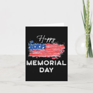 Carte Happy Memorial Day Design élégant