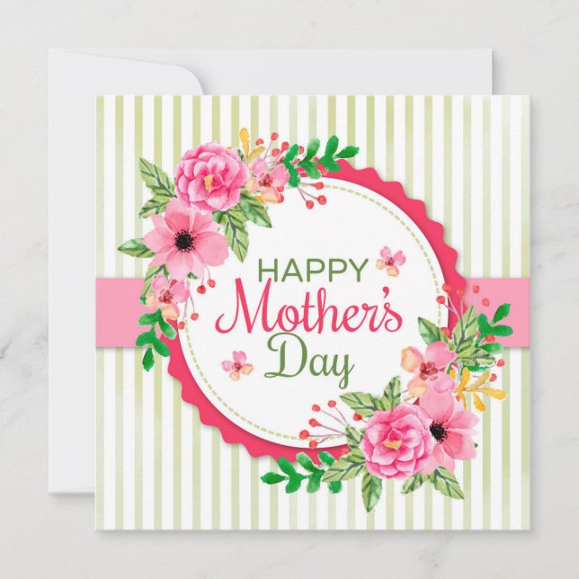 Carte Happy Mother's Day (Devant)