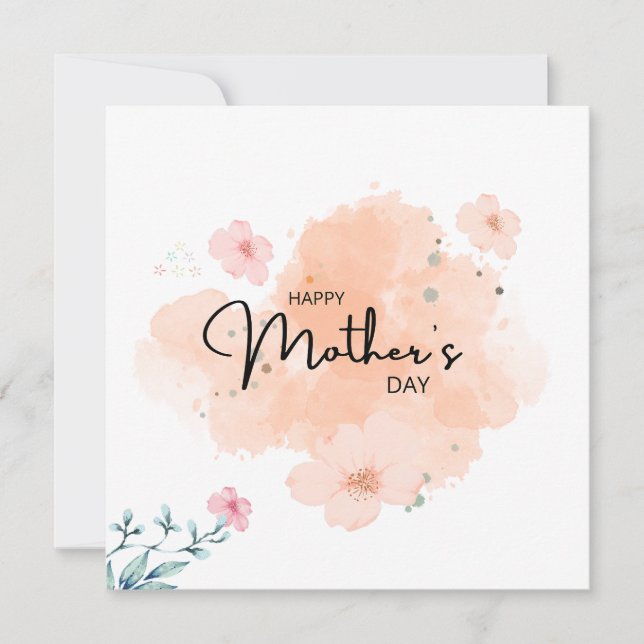 Carte Happy Mothers day  (Devant)